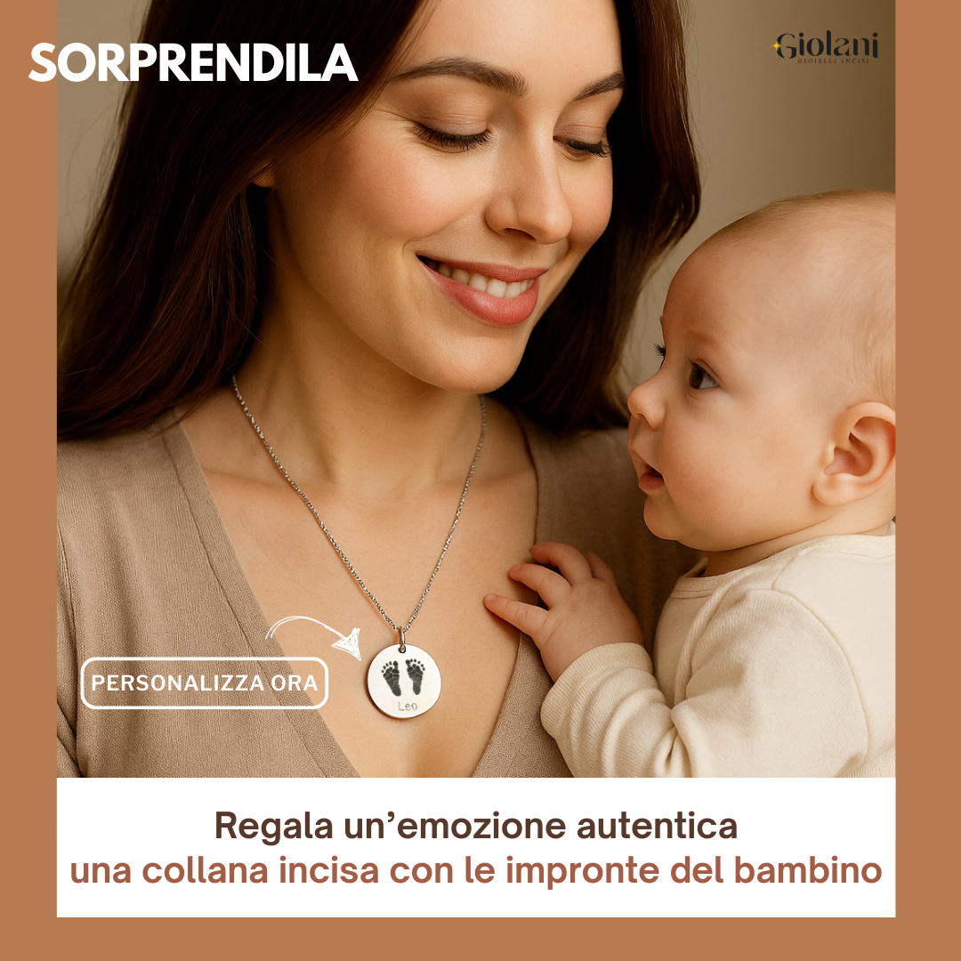 Collana Coin - Baby Impronte