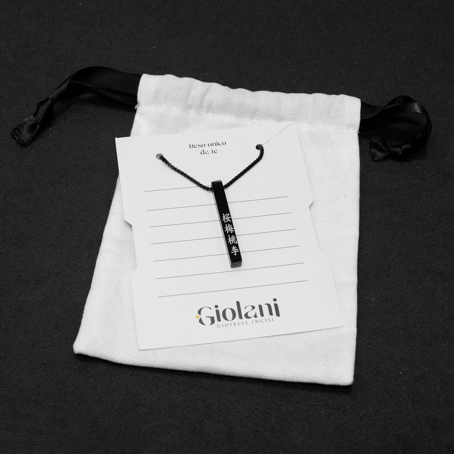 Confezione e gioiello personalizzato Giolani.it