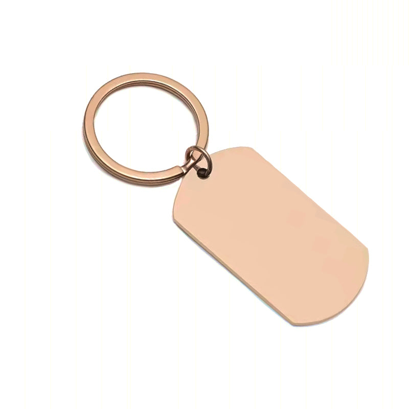 portachiavi con personalizzazione in colore oro rosa
