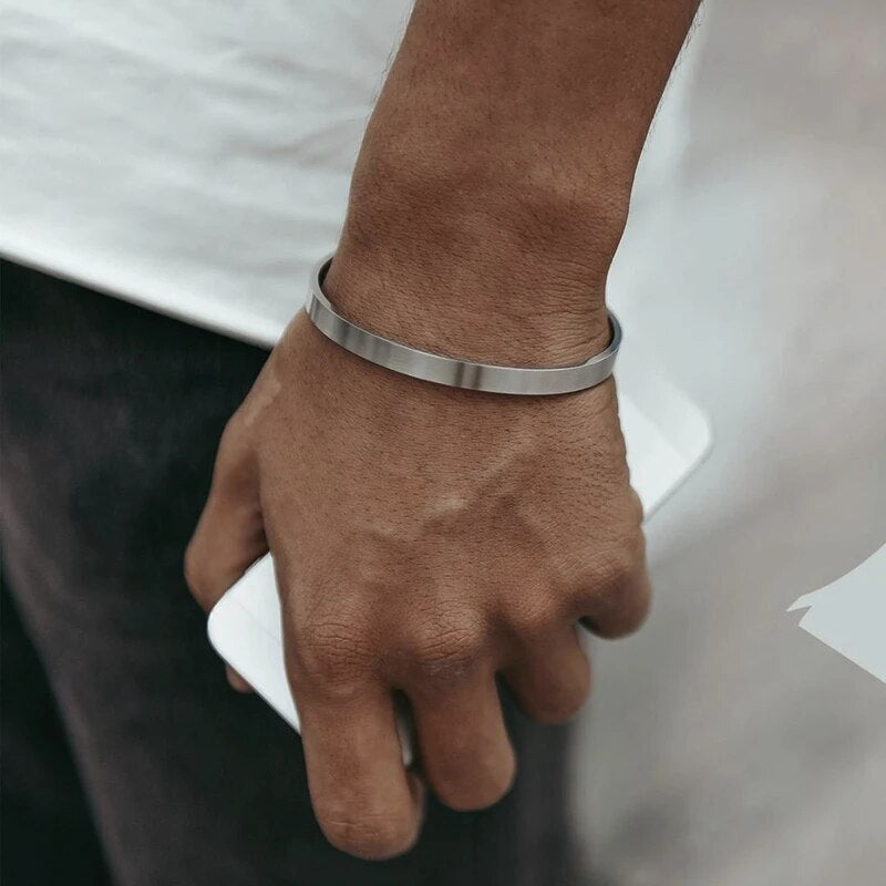 Bracciale rigido da personalizzare in argento