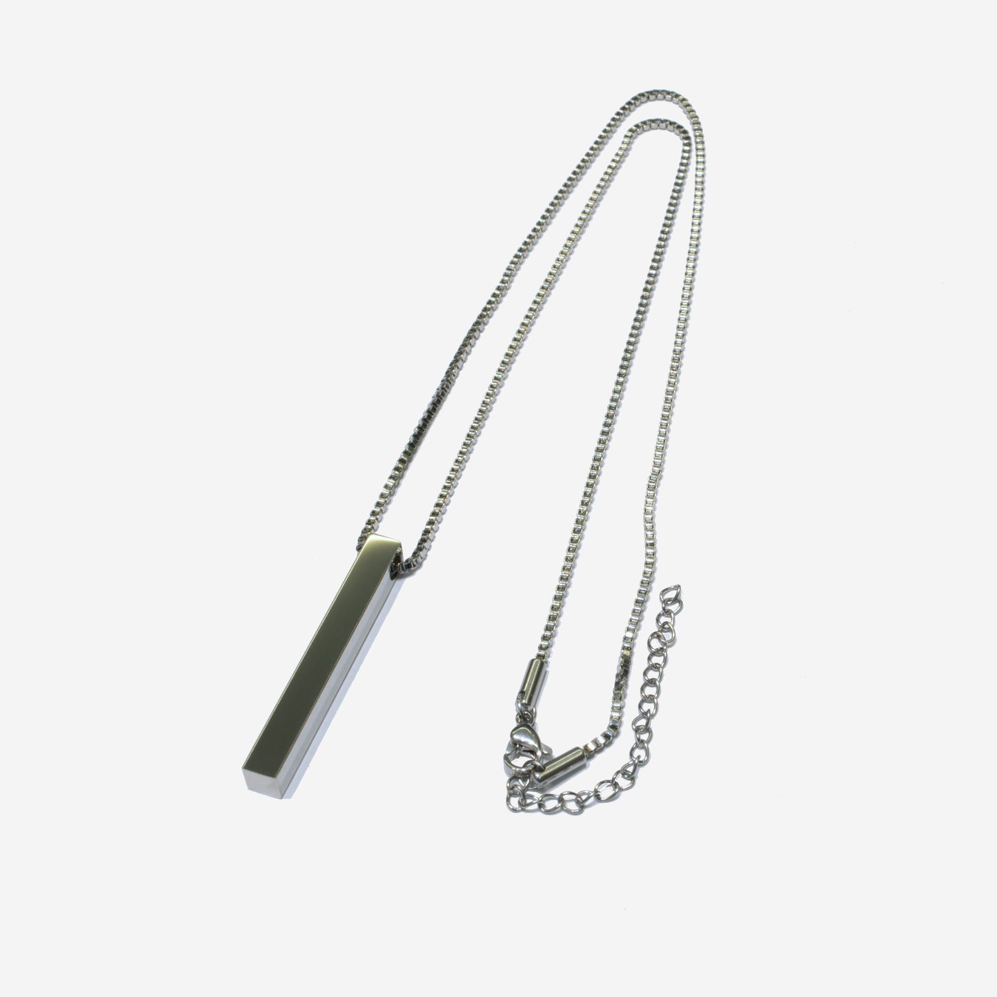 Collana barra da incidere in colorazione argento