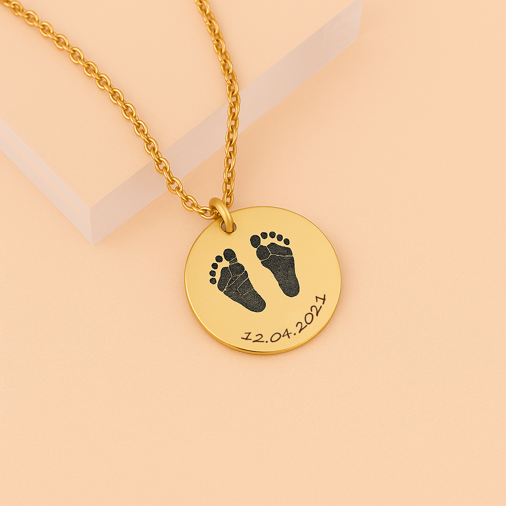 Collana Coin - Baby Impronte