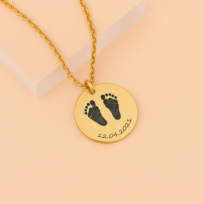 Collana Coin - Baby Impronte