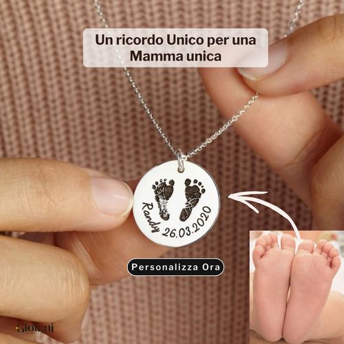 Collana Coin - Baby Impronte